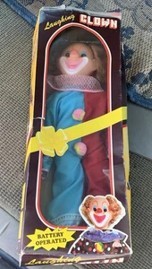Vintage Laughing Clown Doll w/ Box Hong Kong 60’s Not Tested read - Picture 1 of 14