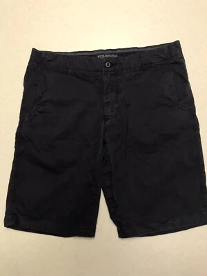 Pantalones Cortos Chinos Woolrich Para Hombres 32 Woolen Mills Azul Marino Algodón Senderismo Golf Foto 1 de 4