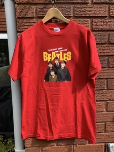 Beatles 1964 American Tour Red T-Shirt Size Medium Early 2000s BNWOT Retro - Picture 1 of 6