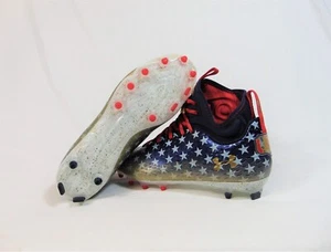 Under Armour Spotlight MC LE "Patriotic" Football Cleats Sz 10.5 NEW 3025366 100 - Picture 1 of 7