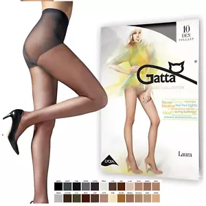 GATTA LAURA Damen Strumpfhose 10 DEN Feinstrumpfhose halbmatt versch Farben S-XL - Bild 1 von 35