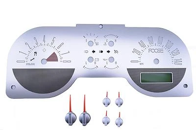 *NEW* 2005-2009 Foose Mustang Speedometer Gauge Cluster Face Overlay Aluminum - Bild 1 von 4