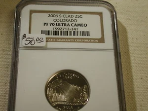 2006 S Clad 25C Colorado PF70 Ultra Cameo NGC - Picture 1 of 5