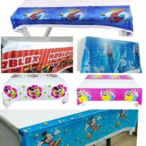 XL Themed Kids Birthday Disney Cartoons Party Table Cover Tablecloth Tableware - Picture 1 of 8