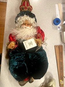 Royal Elferie große Plüsch Dominique Noel Santa Elfe Puppe Regal Sitter 25"T LED - Bild 1 von 7