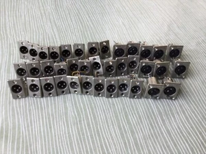 Neutrik Chassis XLR Connectors - 3 Pin - Male & Female - Used - Lot of 38 - Picture 1 of 5