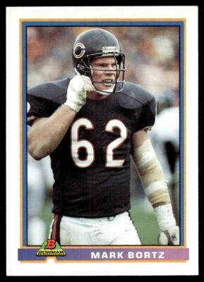 1991 Bowman #70 Mark Bortz - Chicago Bears - Image 1 of 2