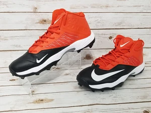 Nike Zoom Code Elite 3/4 Shark Football Cleats 603370-008 Orange/Black Size 18 - Picture 1 of 8