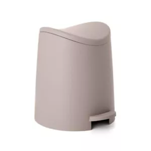 Pequeño bote de basura de plástico para baño con tapa topo 3 litros moderno bote de basura paso a paso - Imagen 1 de 9