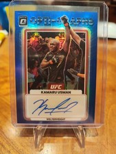 2023 Panini UFC Optic Kamaru Usman Opti-Graphs Car Blue Prizm 62/99