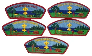 Two Rivers Council IL Lot of 5 CSP MINT (SA619) - Foto 1 di 2