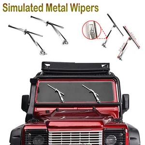 Piezas de repuesto para limpiaparabrisas simulados de metal para automóvil de radiocontrol Trx-4 SCX10 modelo 1/10 - Imagen 1 de 6