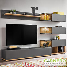 Parete attrezzata Artigianale tv soggiorno moderno design