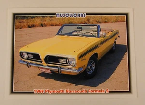 1969 Plymouth Barracuda Formula S Collector's Trading Card - Picture 1 of 2