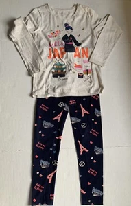 Lot of 2 Girls Sz XL GapKids Long Sleeve T-Shirt & Justice Sz 12 Blue Tights - Picture 1 of 4