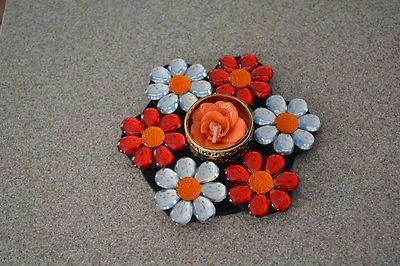 Candelabro flotante decorativo con velas Foto 1 de 2