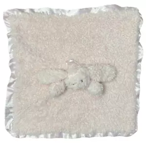 Stephan Baby Bunny Lovey Plush Security Blanket Pink Satin Trim sherpa - Picture 1 of 5