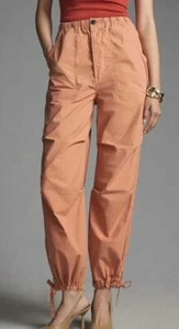 NWT Anthropologie Citizens of Humanity Luci Slouch Parachute Pants Peach XS $238 - Picture 1 of 17