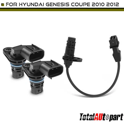 2x Árbol de levas y 1x Sensor de posición del cigüeñal para Hyundai Genesis Coupe 2010 2,0 L Foto 1 de 4
