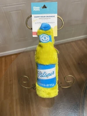 Zippy Paws Happy Hour Crusherz Bottle Crunch Doy Toy - Pilsner - Image 1 of 4