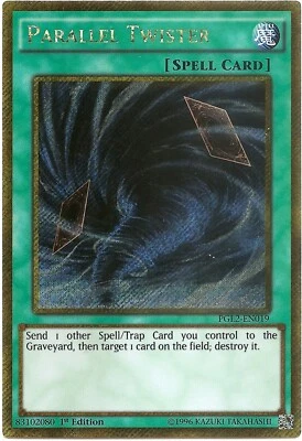 Parallel Twister PGL2-EN019 Gold Secret Rare Yu-Gi-Oh Card 1st Edition New - Image 1 of 3
