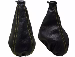 Funda Palanca Cambio y Freno 100% Piel Compatible para ALFA ROMEO 147 (00-10) - Picture 1 of 1
