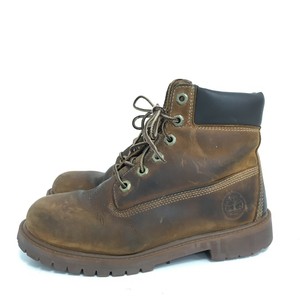 Timberland Shoes Size UK 3.5 Boots Lace Up Style Dark Brown Leather 041022