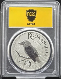 2025 P - Australia- Kookaburra- 1990 PRIVY! PCGS-MS70- Ultra Breaks Gold Label - Picture 1 of 2