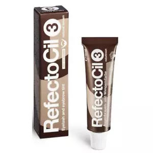 REFECTOCIL Eyebrow & Eyelash Tint 15ml - New- NATURAL BROWN No. 3 - Picture 1 of 3