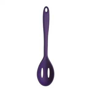 Zing Purple Silicone Slotted Cooking Food Spoon Easy Grip Nonstick Cookware Home - Picture 1 of 1