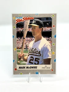 1988 Fleer Star Stickers #56 Mark McGwire - Picture 1 of 2