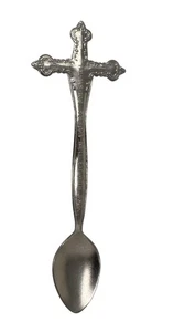 Vintage Silver Plate Cross Spoon - Romans 10:9 - Tent Revival Made In Taiwan - Picture 1 of 9