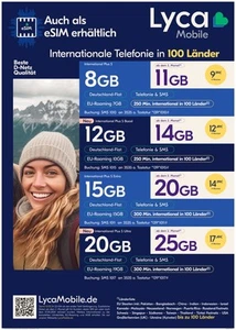 LycaMobile DE +49 Starter Niemcy SIM Card Prepaid - Zdjęcie 1 z 9