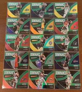 2022 Panini Prizm WNBA Dominance Green Insert Lot Complete Set (15) - Picture 1 of 1