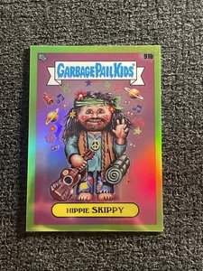 Topps Garbage Pail Kids Chrome Series 3 HIPPIE SKIPPY Green Refractor /299 - Picture 1 of 3