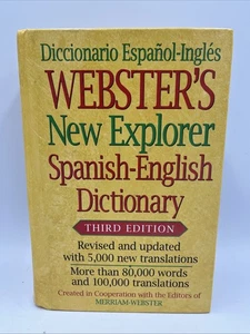 Webster’s New Explorer Spanish-English Dictionary • 3rd Edition • HC • Excellent - Picture 1 of 4