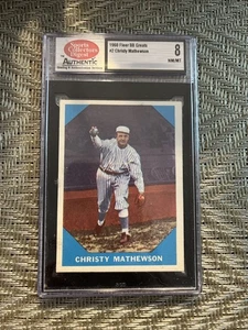 Fleer Baseball Greats 1960 #2 Christy Mathewson SCD 8 casi nuevo/como nuevo - Imagen 1 de 2