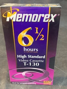 Videocassette Memorex T-130 SELLADO DE FÁBRICA - Imagen 1 de 3