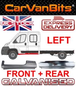 FOR PEUGEOT BOXER 06-14 DOUBLE CREW CAB UNDER FRONT REAR DOOR SILL REPAIR PANEL - Picture 1 of 11