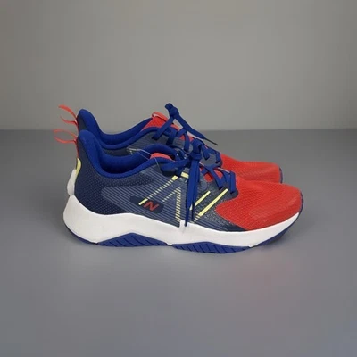 New Balance~GKRAVWR2~Rave Run V2~Red/Blue~Low Top~Running Sneakers~Boys Sze 5.5 - Image 1 of 4