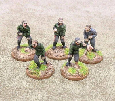 28mm Victorian Sci Fi metal Prussian Zombies x5 Well Painted 34222 - Image 1 of 2
