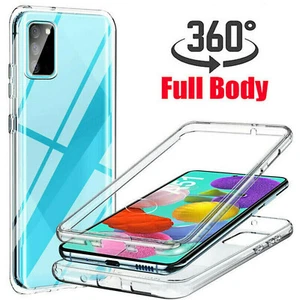 Für Samsung S24 S23 S22 Ultra S21 S20 A32 360 Full Body Clear Hybrid Case Hülle - Bild 1 von 11