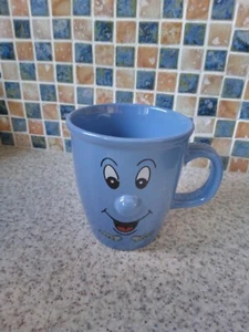 ESSENCE STONEWARE FUNNY FACES SMILING 3D Mug BLUE 10cm HIGH X 9CM DIAM - Picture 1 of 4