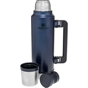 Stanley Bottle Flask Classic Vacuum Blue Large Heavy Duty Stainless Steel 1.4L - Picture 1 of 11