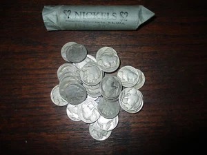 EINE (1) Rolle Büffel Nickel alle DATIERT - Bild 1 von 1