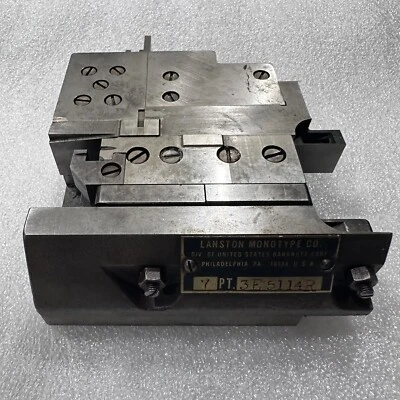 Monotype Mold / Mo 7 points by Lanston Monotype Co. Made in USA - Image 1 of 4