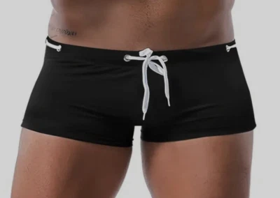 Черный мужской сундук квадратной огранки с шнурком. Размер X-Large 36"" - Изображение 1 из 2