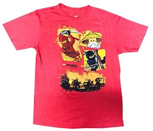 Lego Ninjagq Masters of Spinjitzu Red Large Child T Shirt New Free Shipping