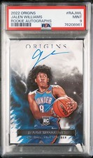 2022 Panini Origins Jalen Williams Rookie Autographs On Card Auto PSA 9