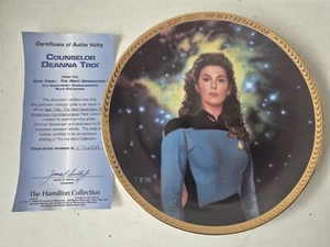 Star Trek Deanna Troi Hamilton Collector Plate Limited Edition COA 1993 - Bild 1 von 9